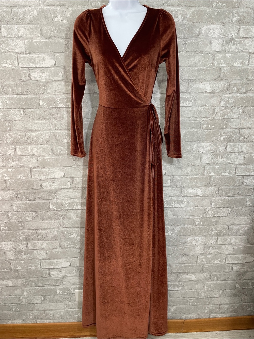 Baltic Born Esmeralda Velvet Wrap Maxi Dress
